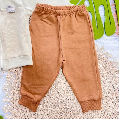 Conj. Jaqueta Positive Impact e Calça de Moletom - Areia e Ferrugem
